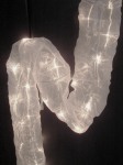Silver Tube Drape Organza cover - fairy lights